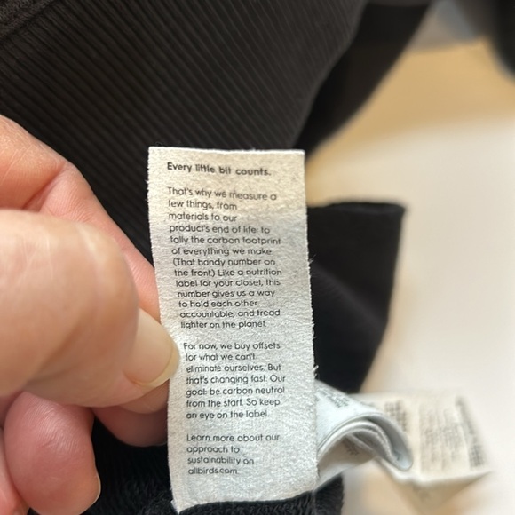 Allbirds Women’s The R&R Hoodie Natural Black Medium - Picture 13 of 16